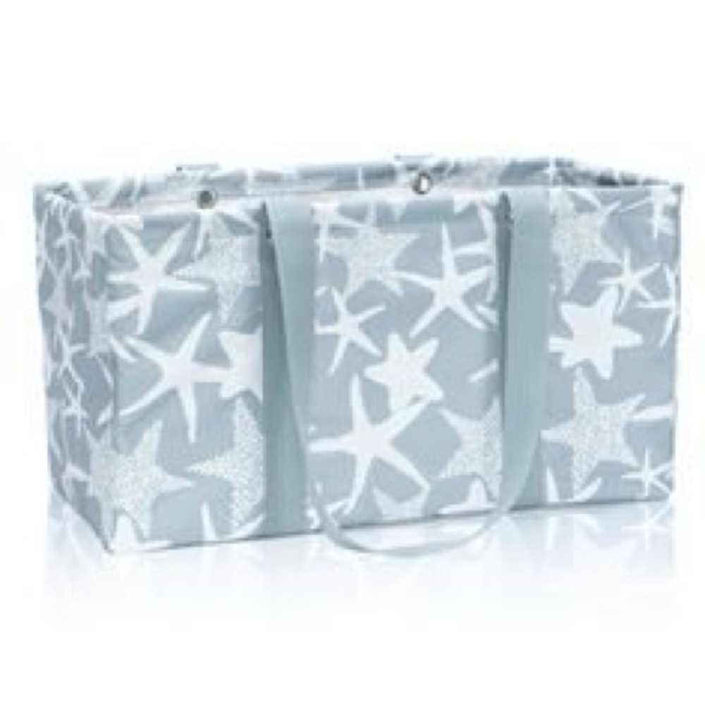 Thirty one large utility tote in star fish pattern